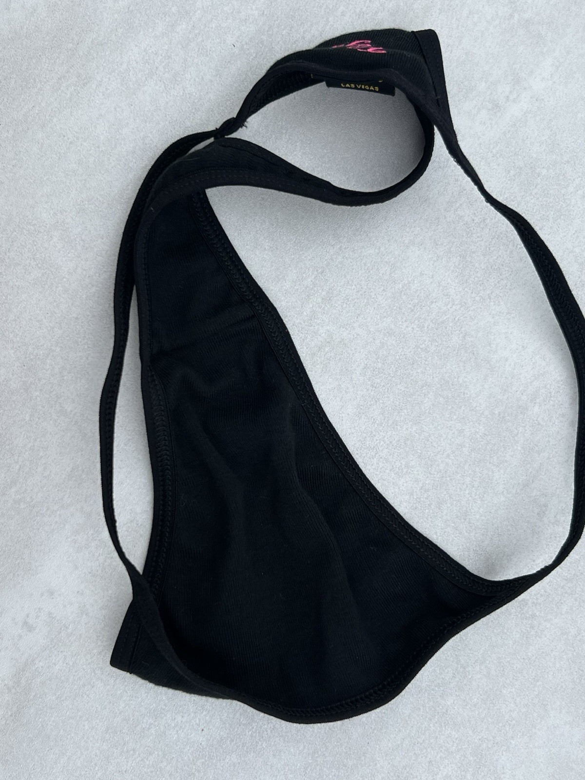 Vintage Hard Rock Hotel Soft Stretch Cotton Rare V-String Thong L New Las Vegas