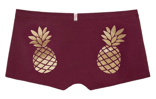Victoria’s Secret PINK Shortie Panty Food on Rear sz L ~ You Pick Color