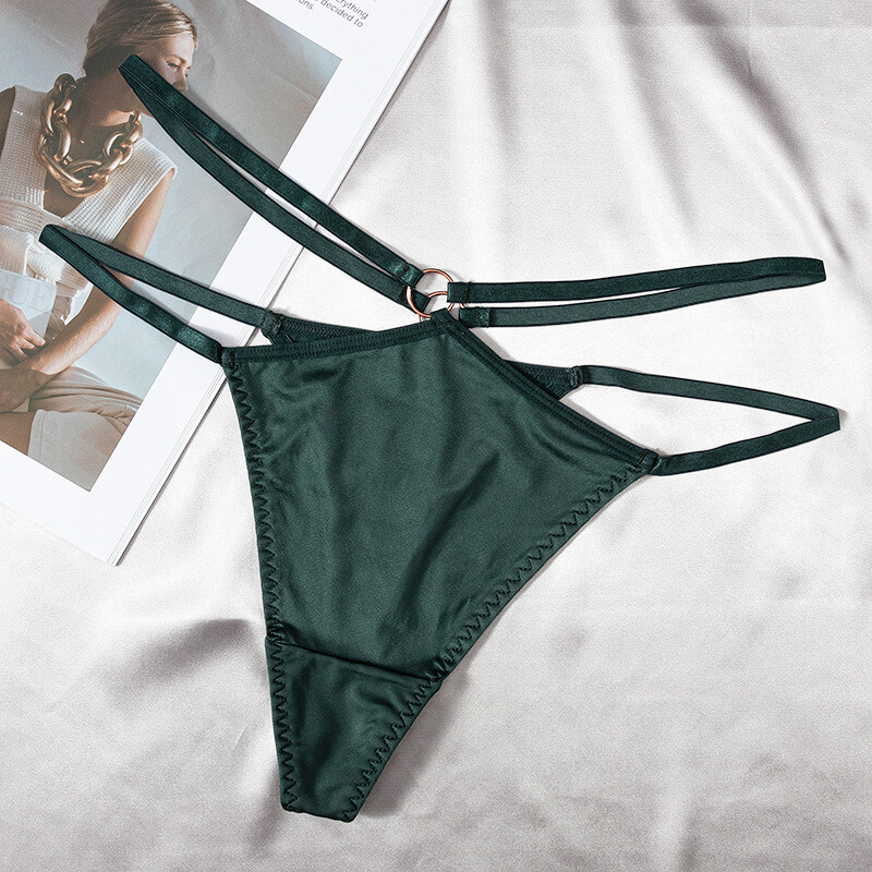 5 Pack Lot Sexy Womens String Bikini Panties Satin Underwear Thongs Lingeries