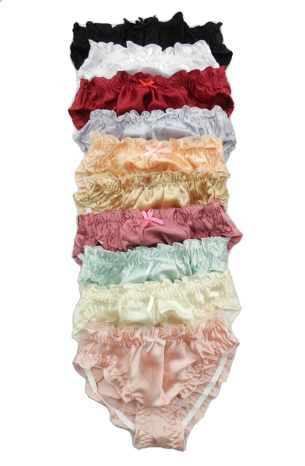 6 Pieces 100% Pure Silk Women’s Intimates Bikini Panties Size S M L XL 2XL 3XL