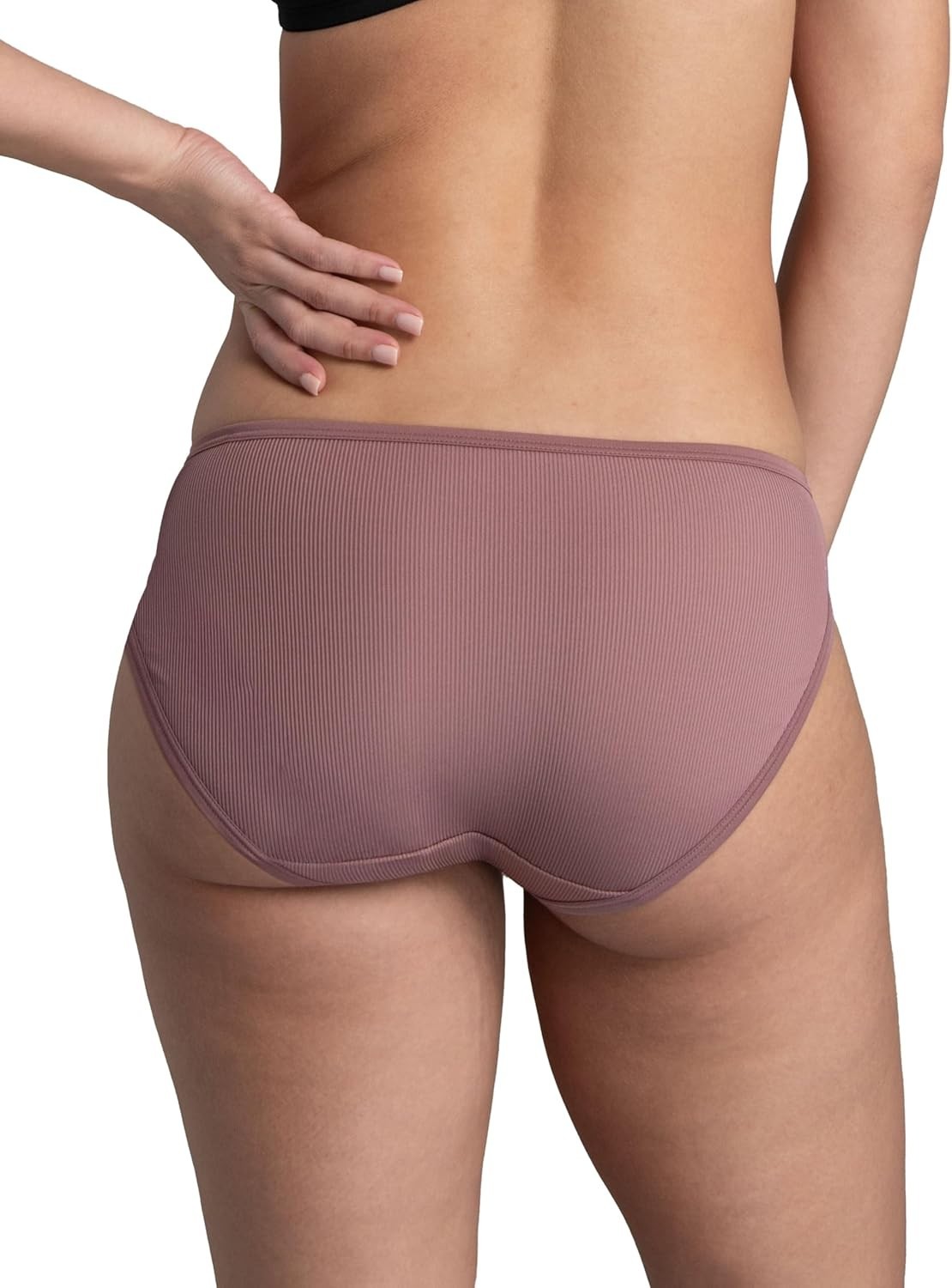 Comfort-First Women’s Tag-Free Microfiber Bikini Underwear, 6 Assorted Colors