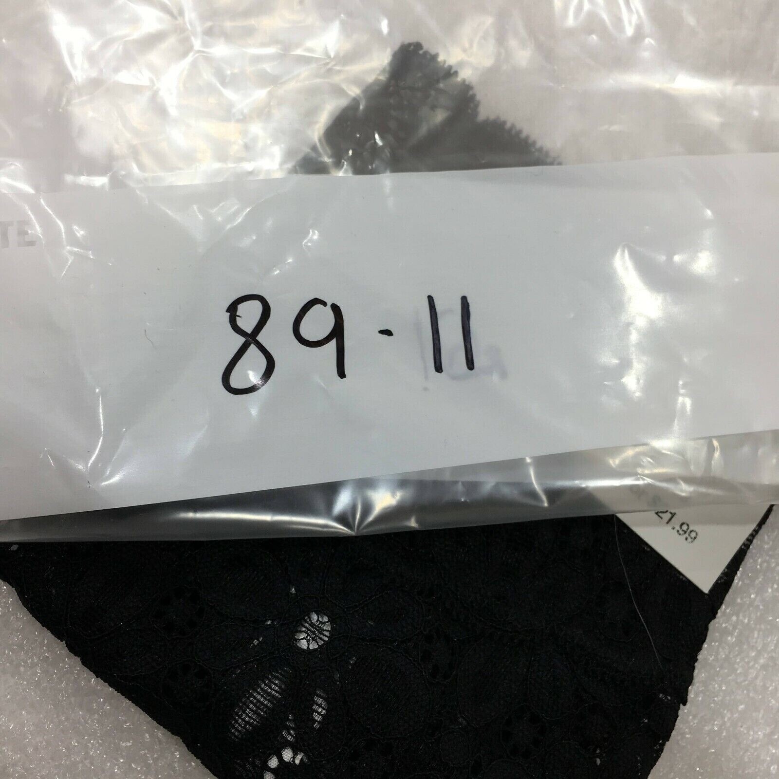 Jenni All Over One Size Lace Thong Underwear Fits S-XXL, Color: Black———–
