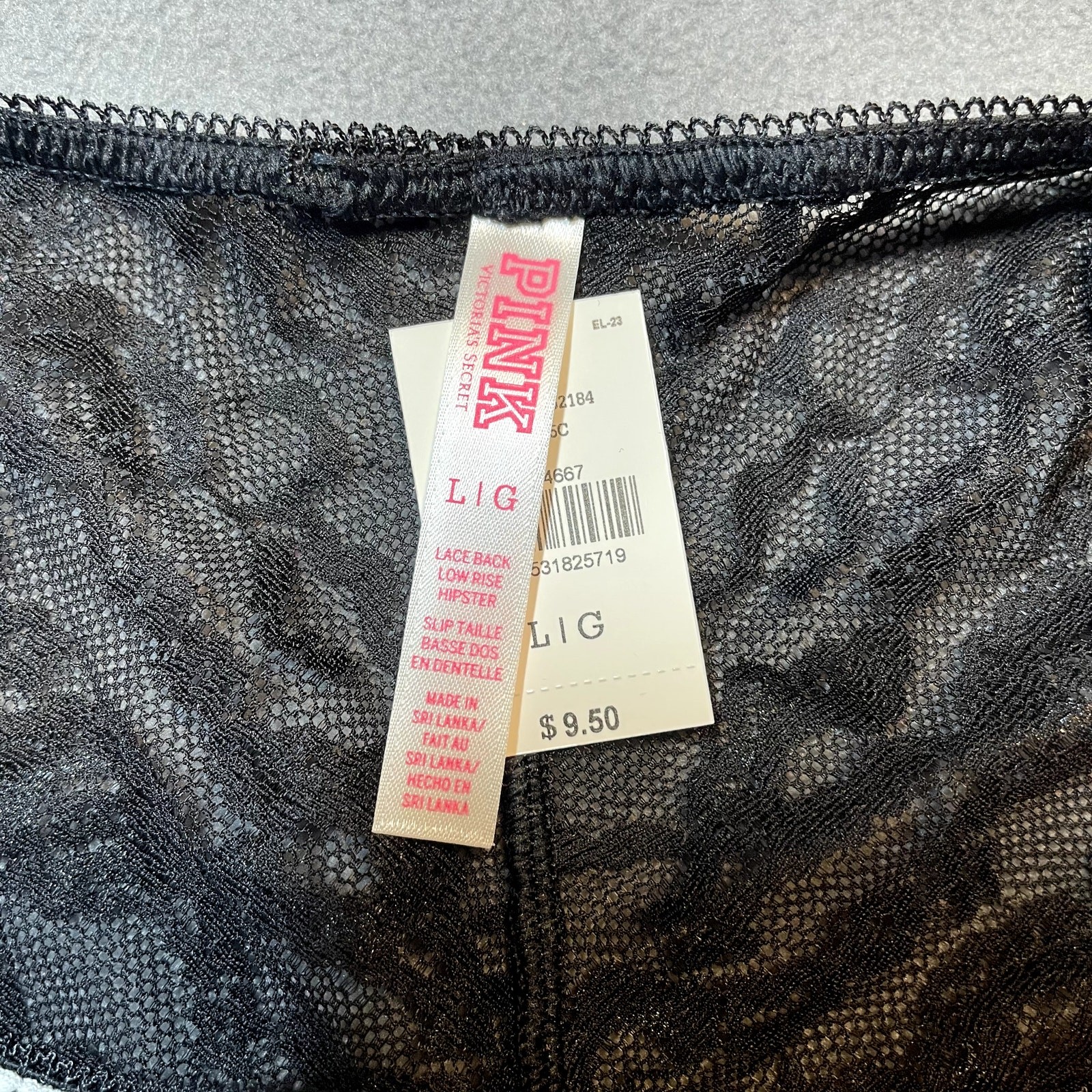Victoria’s Secret PINK 2012 Lace Back Low Rise Hipster Panty Floral Polka Dot