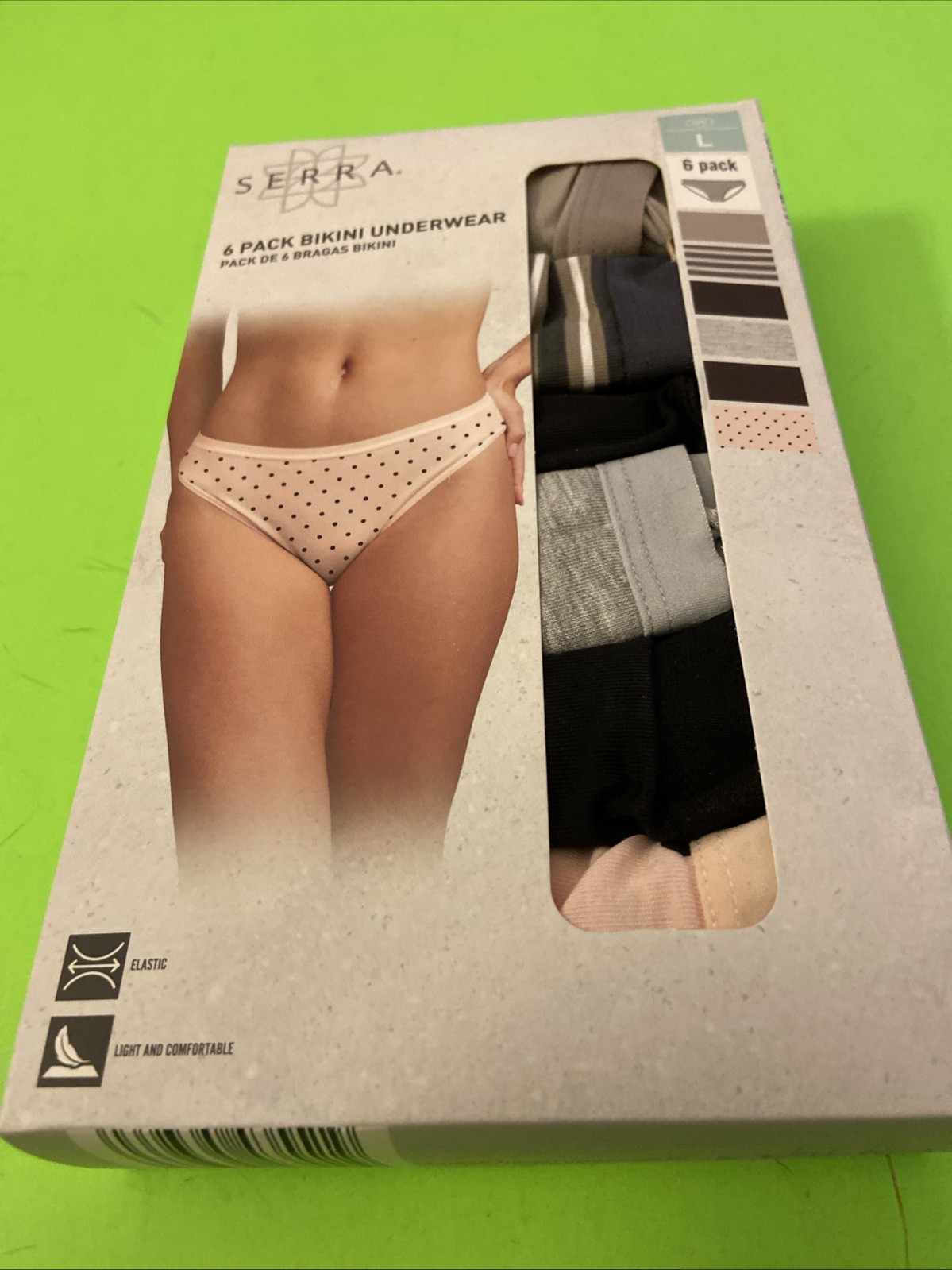 SERRA PACK OF 6!!! Assorted Bikini Underwear / Large