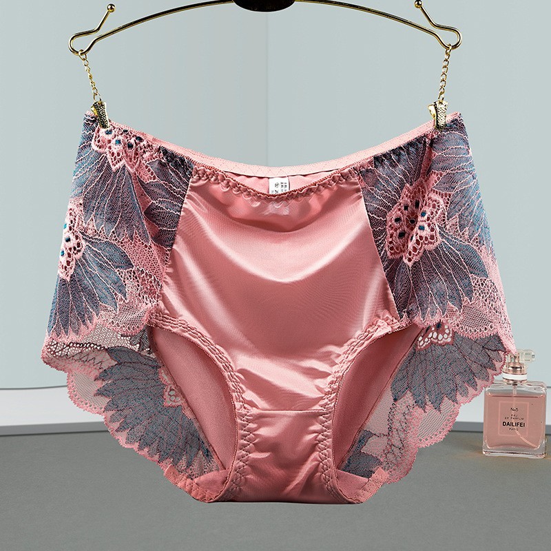 Sexy Pink Lace XL (Waist 30.5-38.5 inches) Panties U S Seller