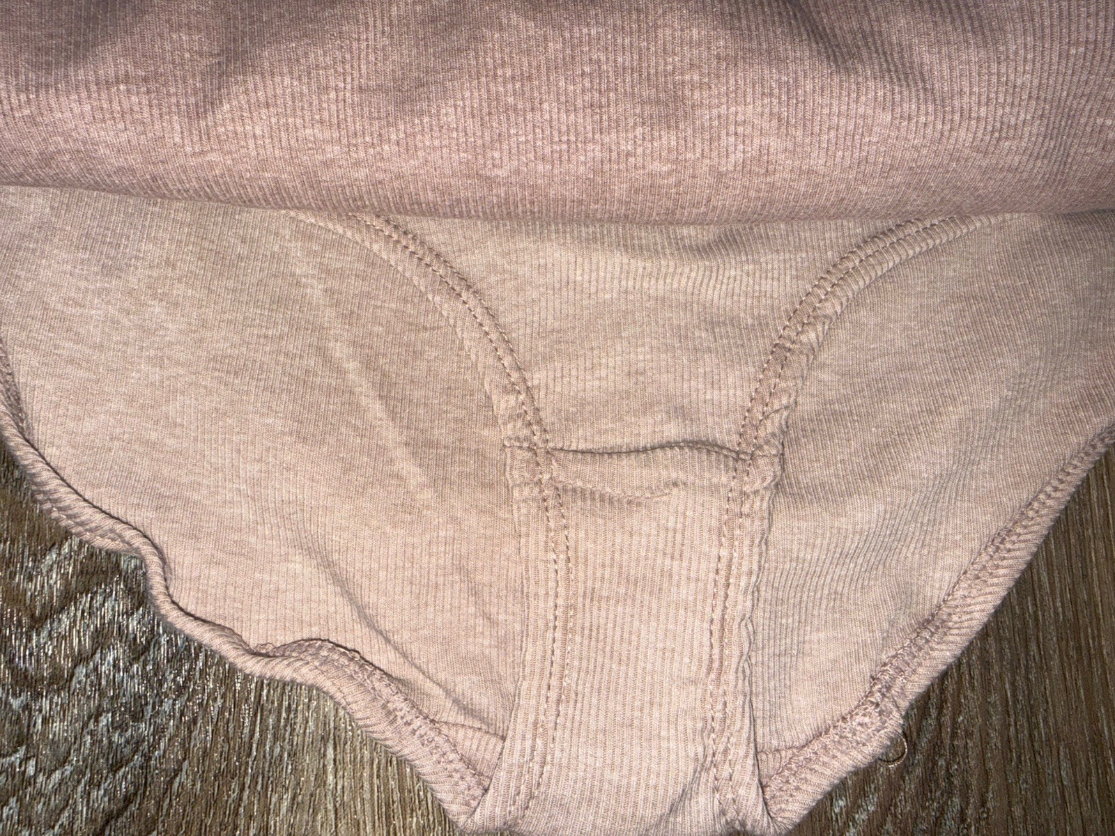 Born ~ Womens Brief Underwear Panties 5-Pair Organic Cotton Blend Ribbed ~ M