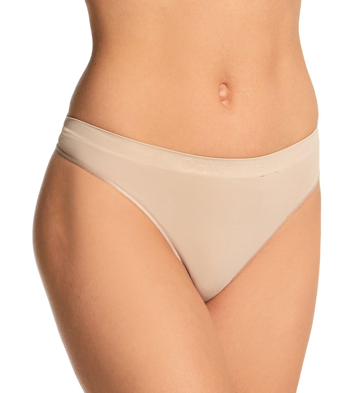 Calvin Klein Women’s Bonded Flex Thong, QD3958, Cedar, M