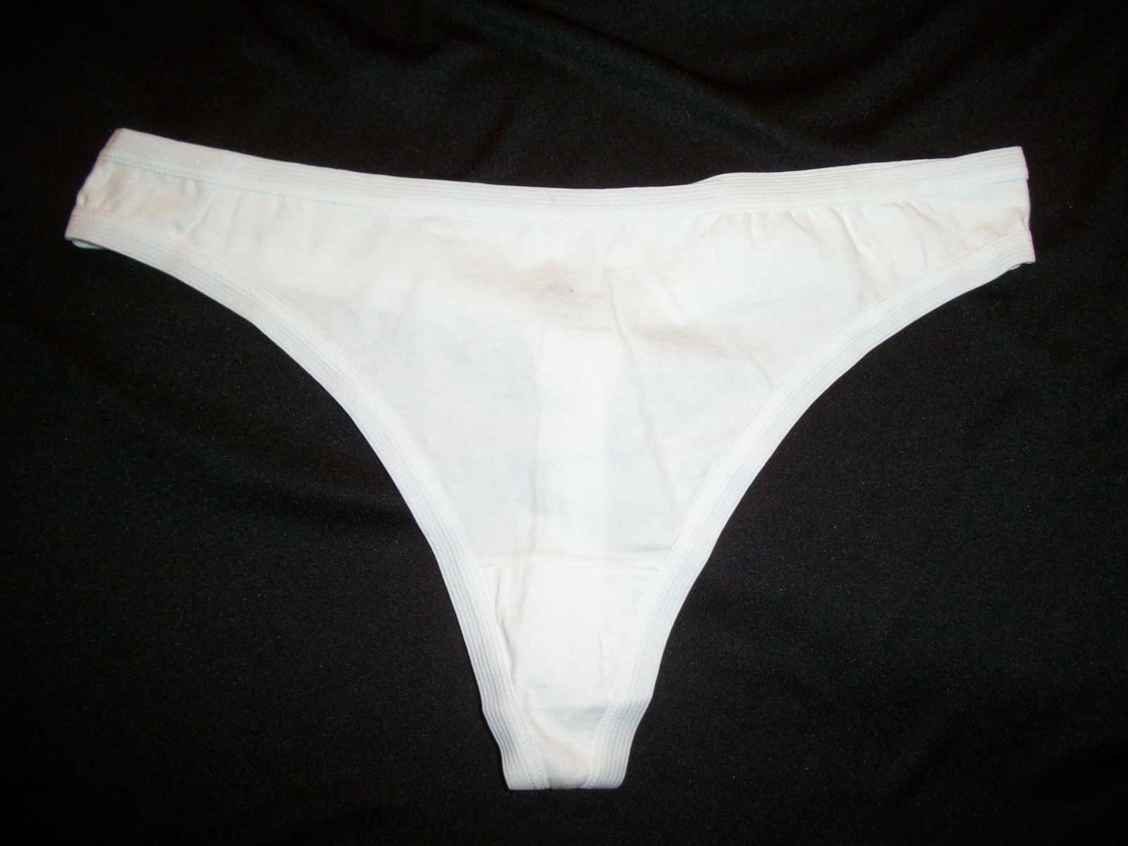 LADIES THONG BRIEF PANTY SIZE 7 / LARGE BY ARIZONA WHITE COLOR NWOT L@@K **