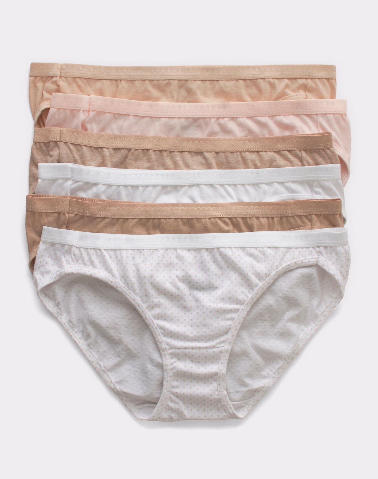 Hanes Ultimate Bikini 6-Pack Breathable Cotton Women Underwear Cool Comfort 5-10
