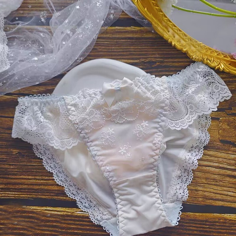 Princess Sweet Girls Womens Briefs Panties Japanese Cute Lace Bow Underpants