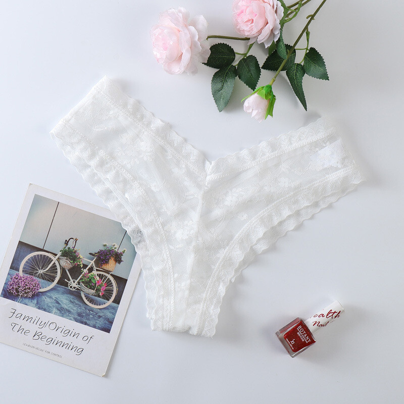 5 Pack Lot Sexy Womens Sheer Lace Panties Thongs Ladies Underwear Lingeries Soft