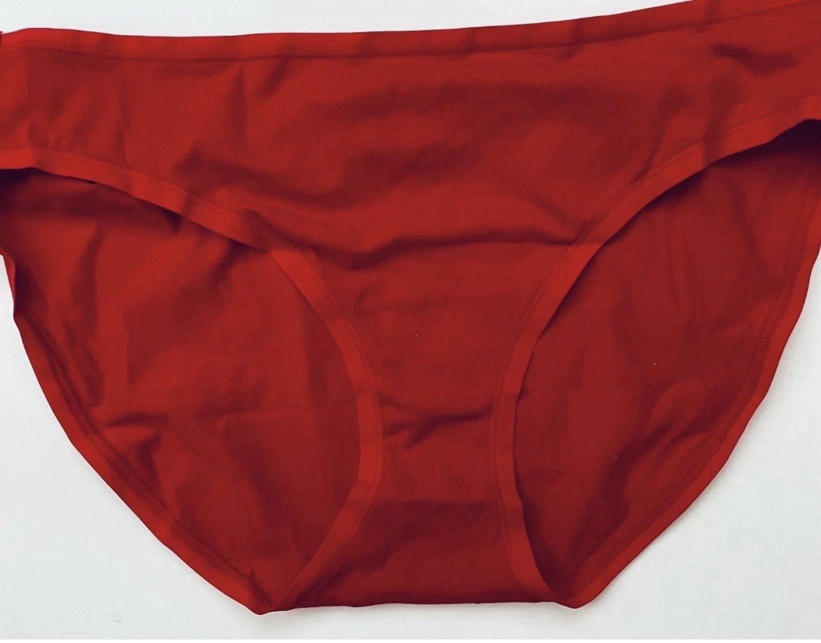 Set of 3 panties women Large Brief Underwear Blue Red White Valentine Panty