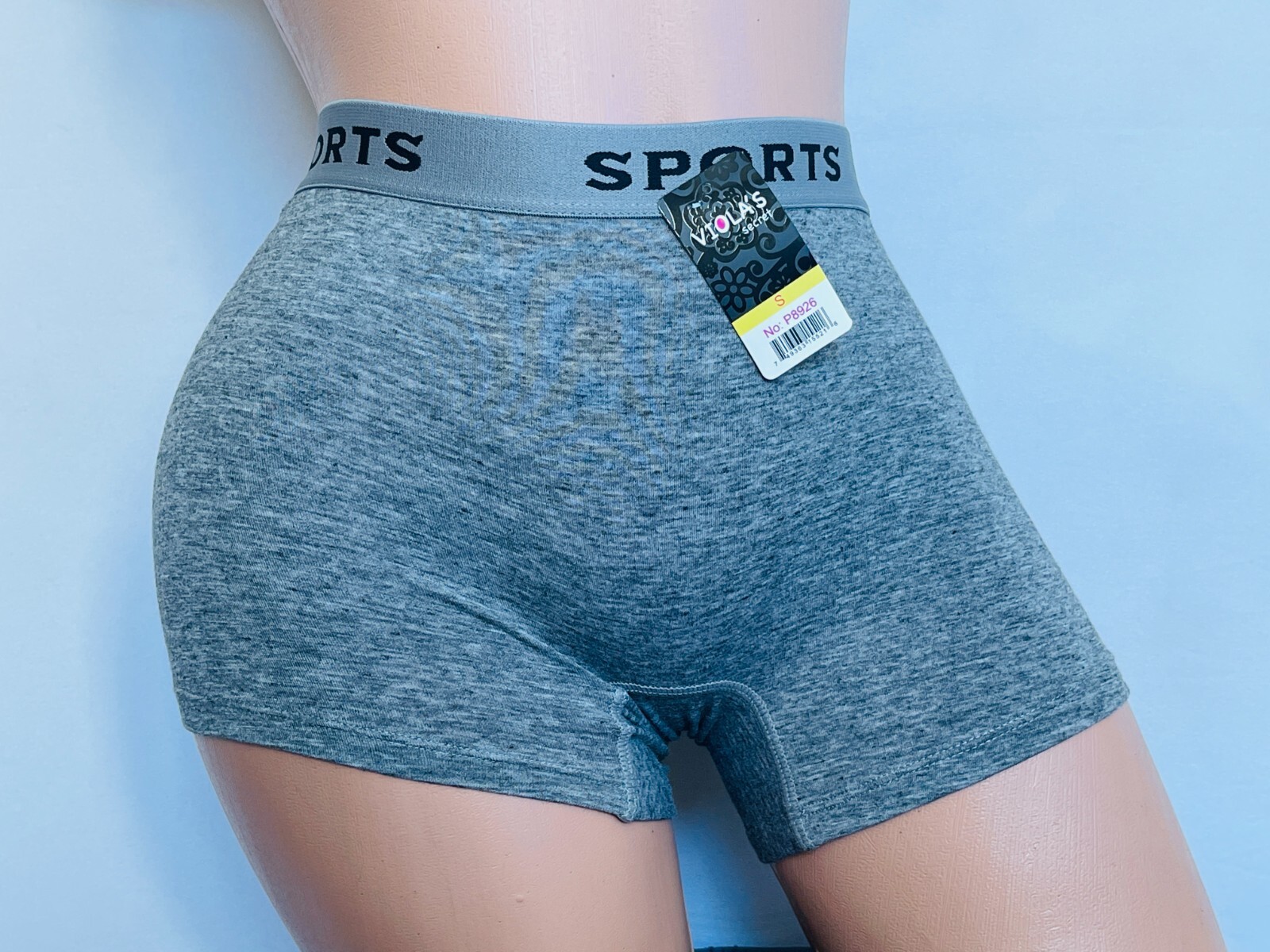 6 Boyshort Sports High Waisted Yoga Short Boxer Panties Undies Underwear 95 S-3X
