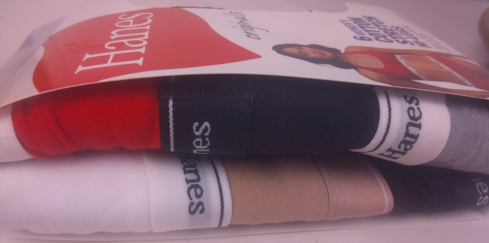 Hanes Originals Ladies 6 Cotton Stretch High Legs Size 9 – New. (51.2)
