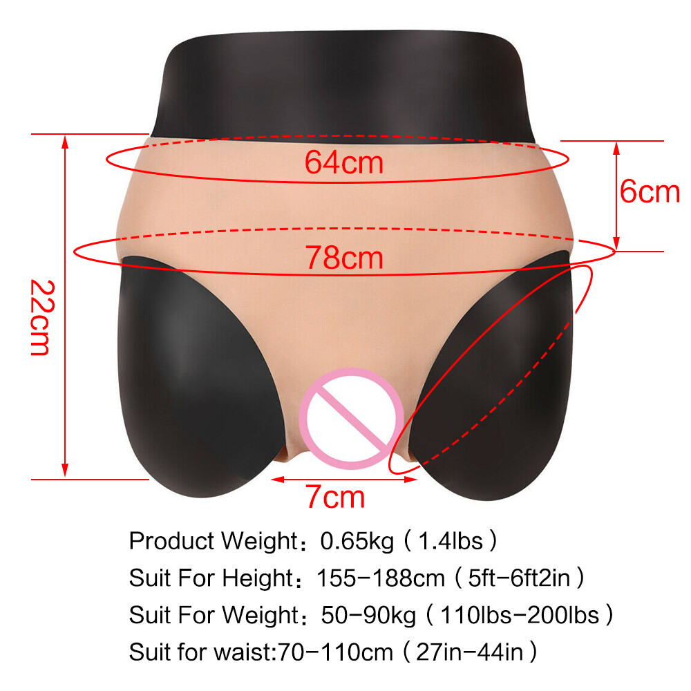 Anzi silicone fake pants trousers underwear panties for crossdressers transgensers