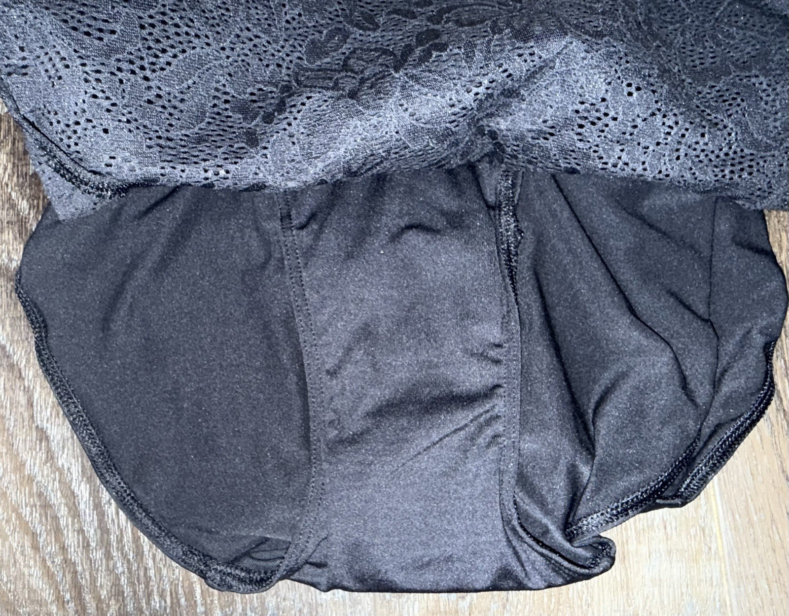 Maidenform ~ 3-Pair Women’s High Leg Underwear Nylon Blend Lace Black ~ 2XL