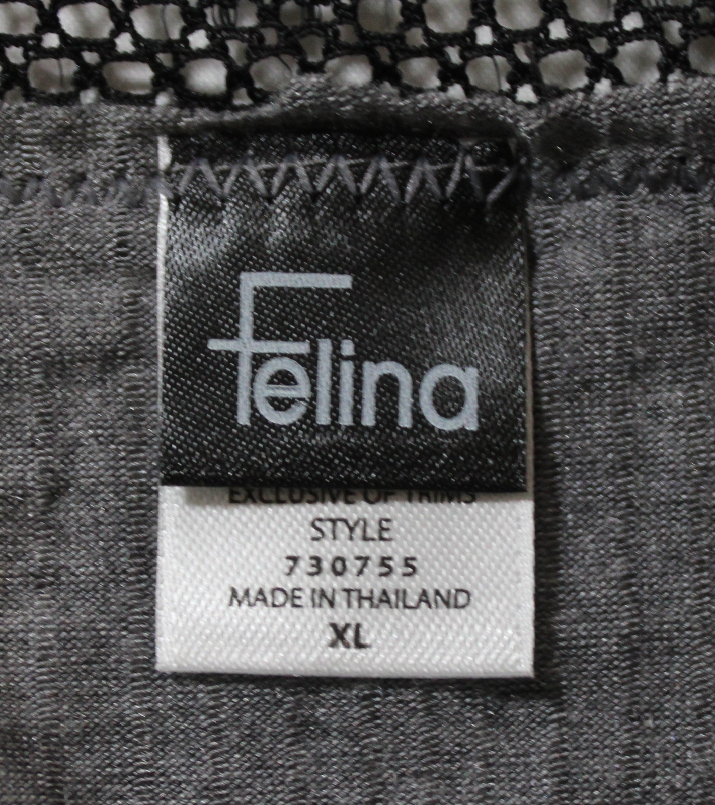Felina Women’s Aubrie Low-Rise Ribbed Hipster Panty DM3 Gray Size XL NWT