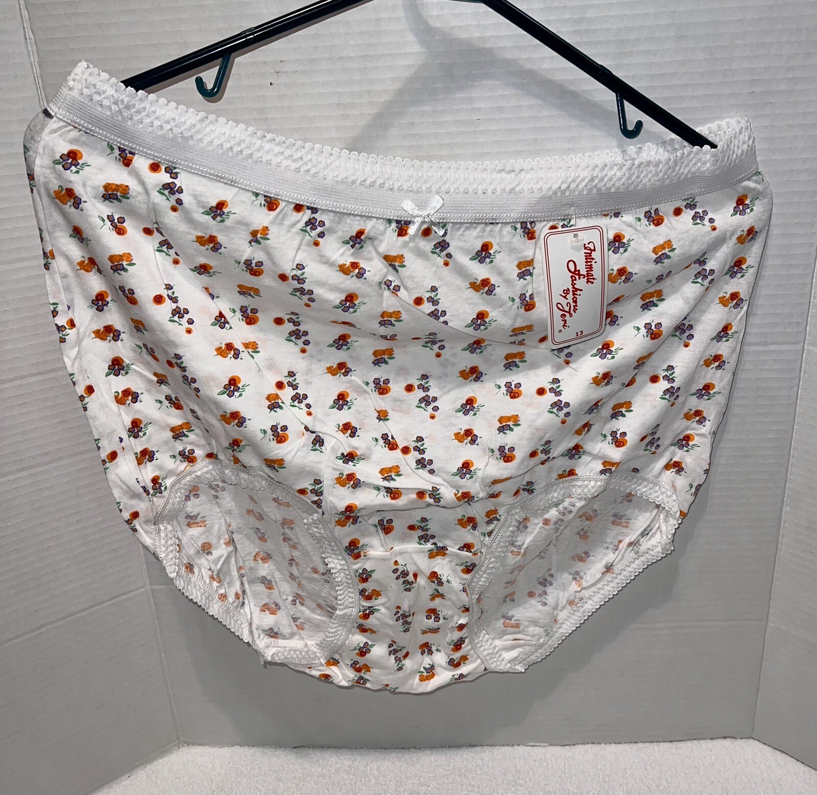Women Full Coverage Panties Cotton Intimate Fashion By Teri Floral 6pair Size 13