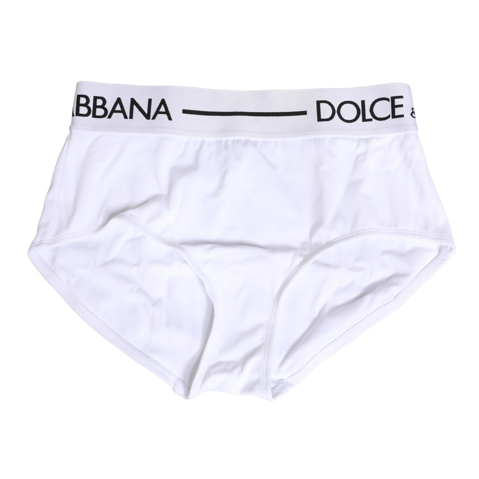 DOLCE & GABBANA Underwear White Nylon Logo Waistband Panty IT40/US6/S RRP 340usd