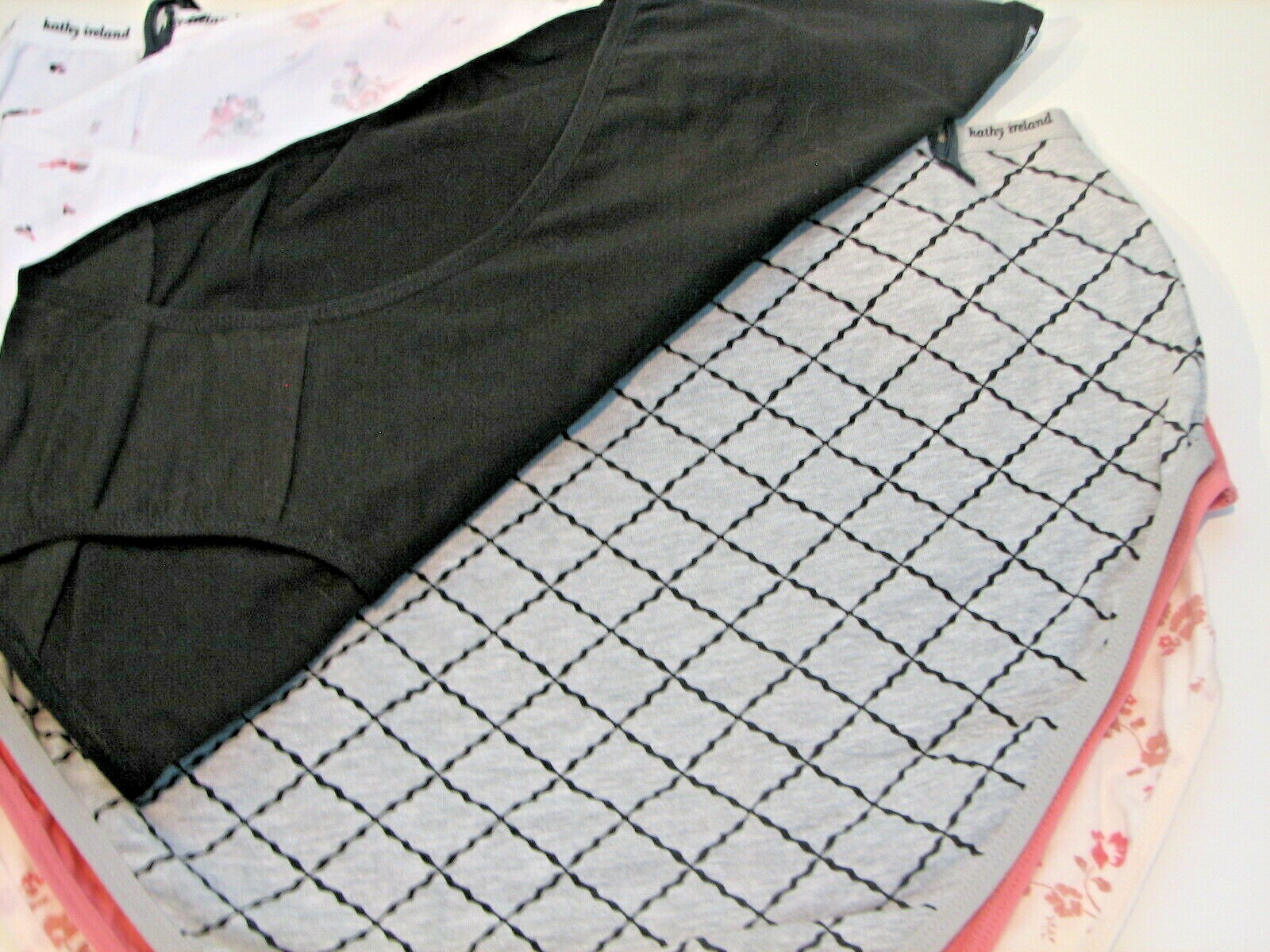 5 Pr. Plus Size Briefs Underwear Kathy Ireland Intimates Cotton Knit 2X