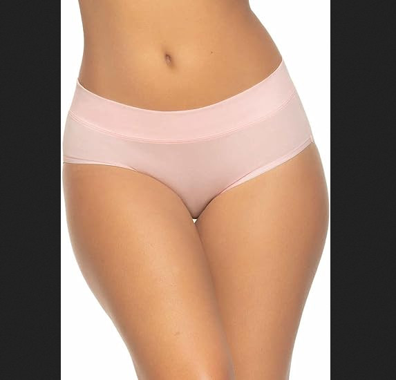 Felina Womens 5 Pack Small Pima Cotton Hipster Panties Underwear – Pink Purple
