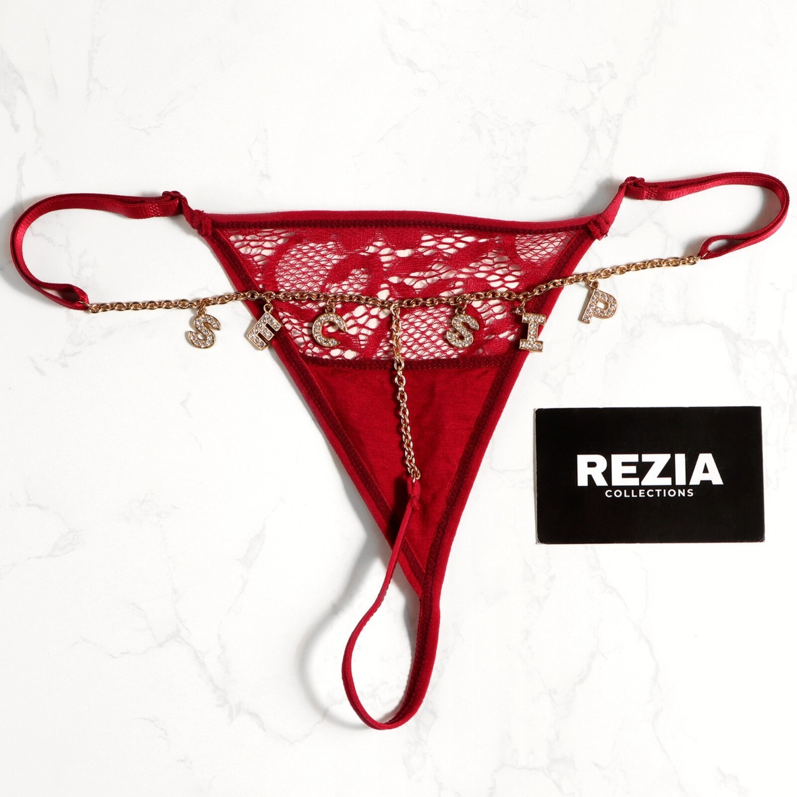 Custom Boyfriend Name Thong Lace Panties Personalised Crystal Letters Underwear