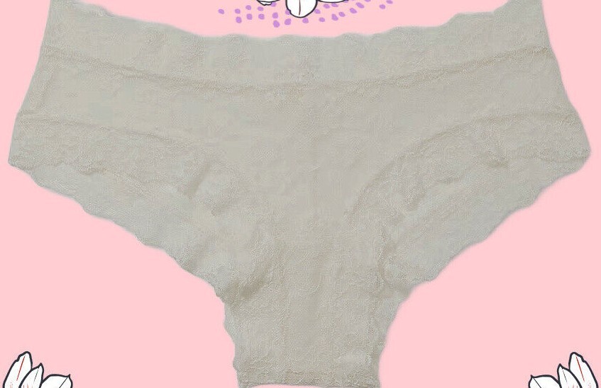 XS S M L XL XXL Coconut White FLORAL LACE THELACIE Victorias Secret CHEEKY Panty