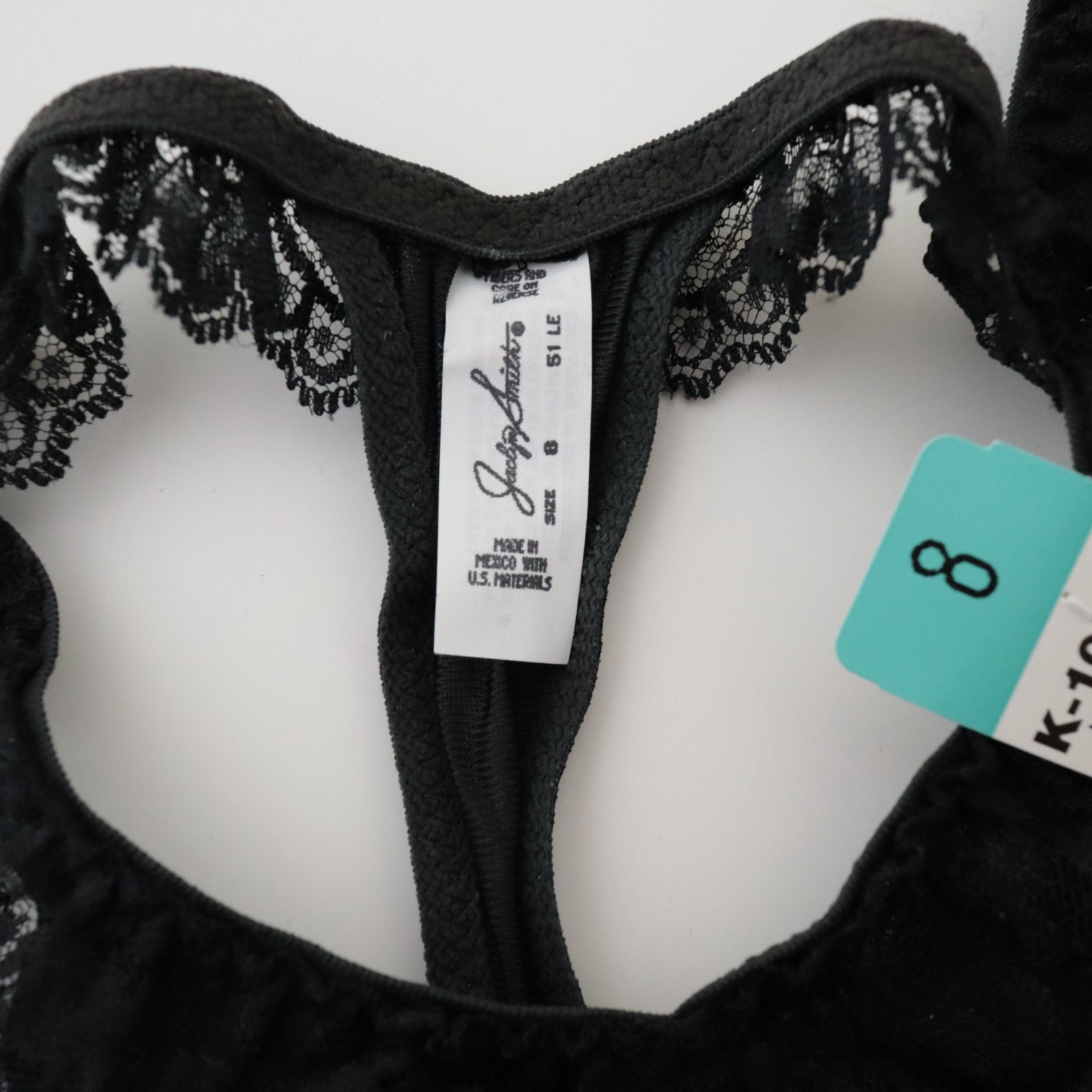 NEW Jaclyn Smith VTG 90s High Cut Silky Nylon High Cut Thong Panty XL X-LARGE