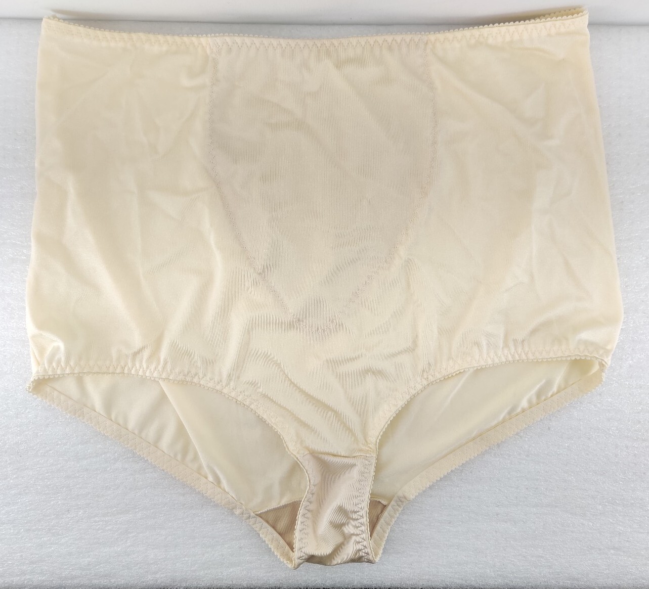 Teri Lingerie Light Beige Satin Control Top Panties Size 10X 49-50″ Waist