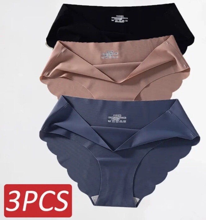 3 Piece Seamless Panties Sexy Underwear Woman Girls Valentine Day Birthday Gift