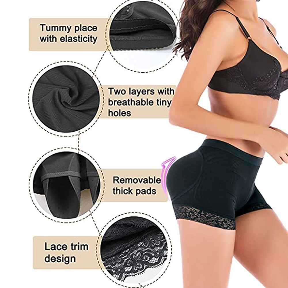 Women’s Butt Lift Ass Hip Enhancer Booty Shaper Booster Underwear Panties Padded