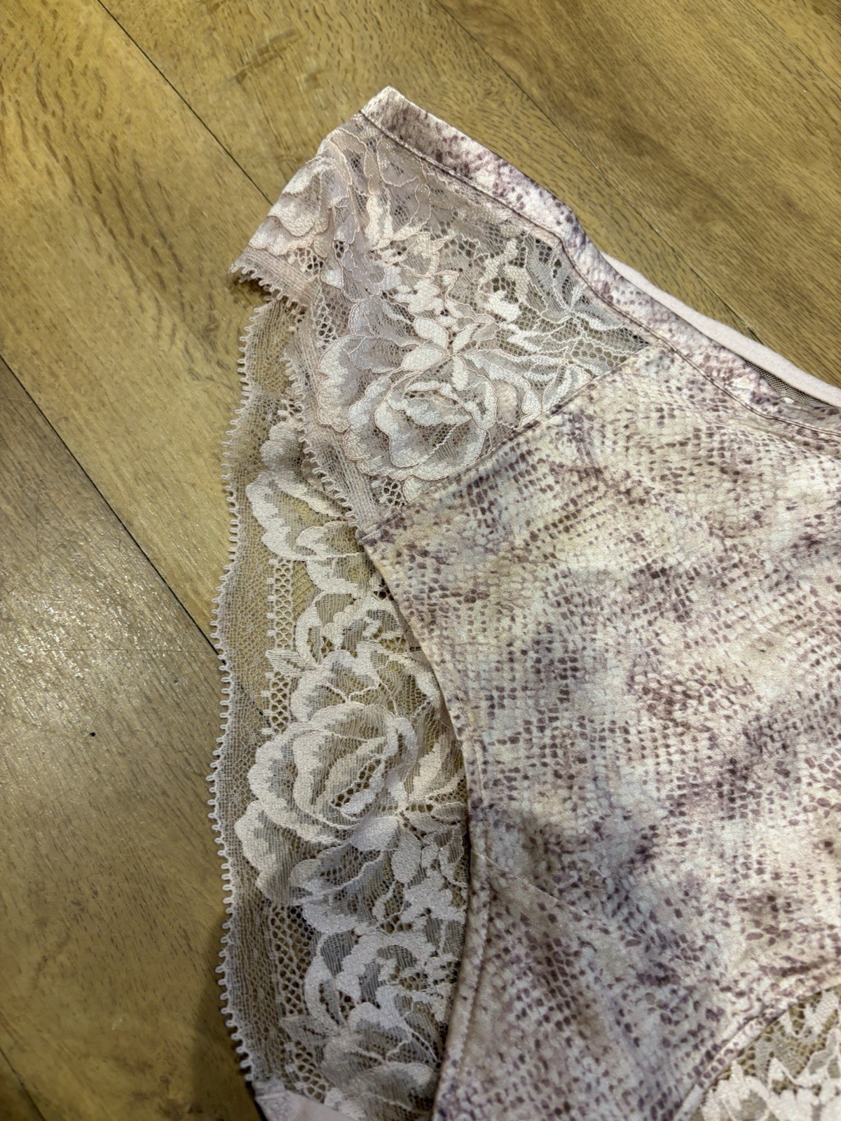 Marks & Spencers Rosie Rosalie Silk & Lace High Leg Knickers pink mix bnwt