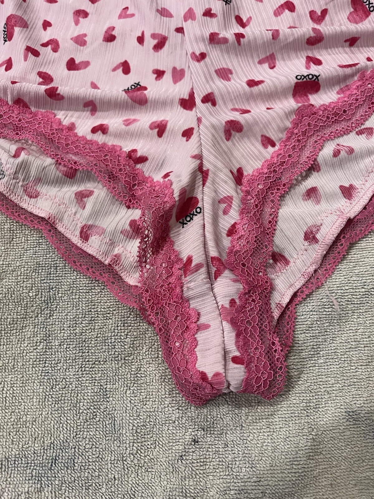 Vtg 90’s SECRET TREASURES PANTIES SILKY SEXY PINK VALENTINES DAY X-LARGE 16-18