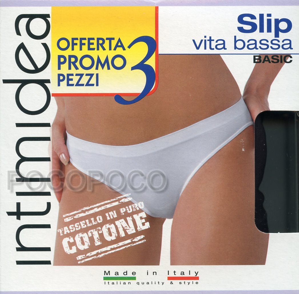 3 Women’s Low Rise Microfiber Intimidea Seamless Stretch Slips 310284