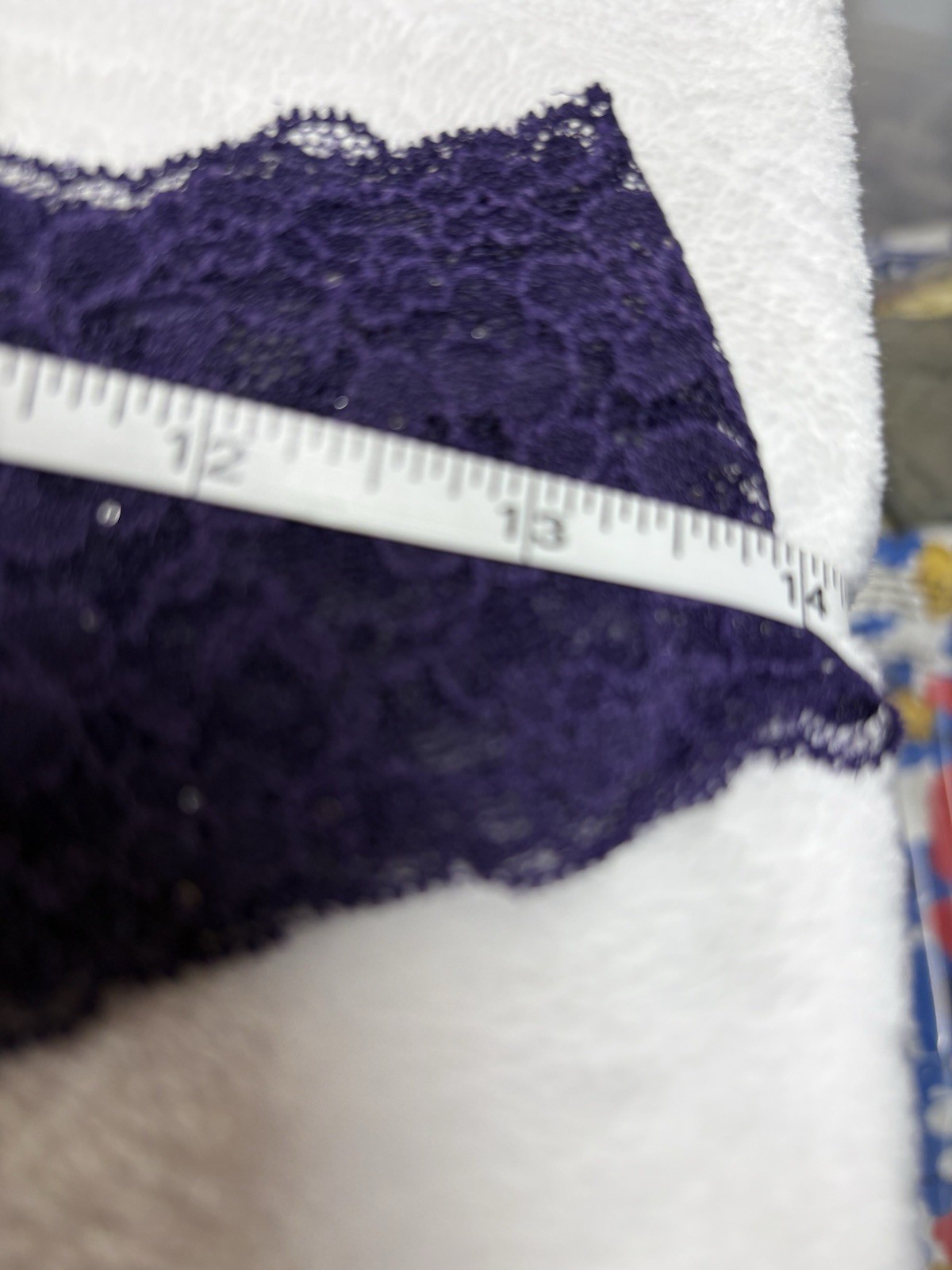 victoria’s secret panties Sequin Posey Lace Thong Panty, Amethyst M NWOT