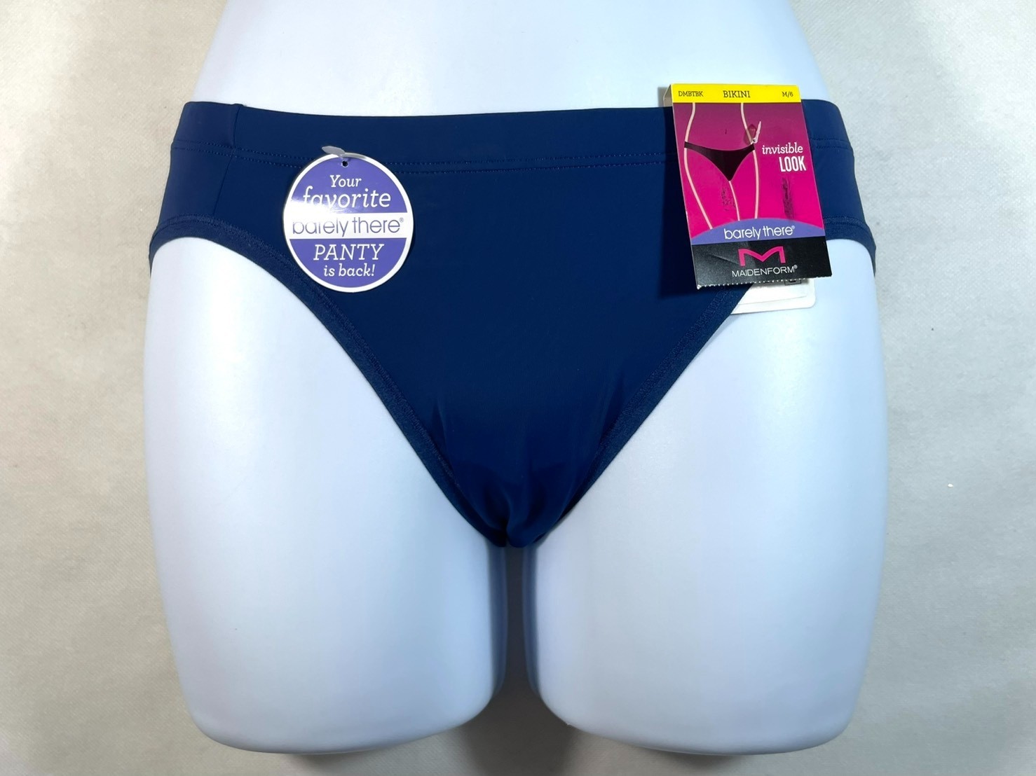 NWT Maidenform Women’s M Barely There® Invisible Look Bikini 2-Pack, DMBTBK