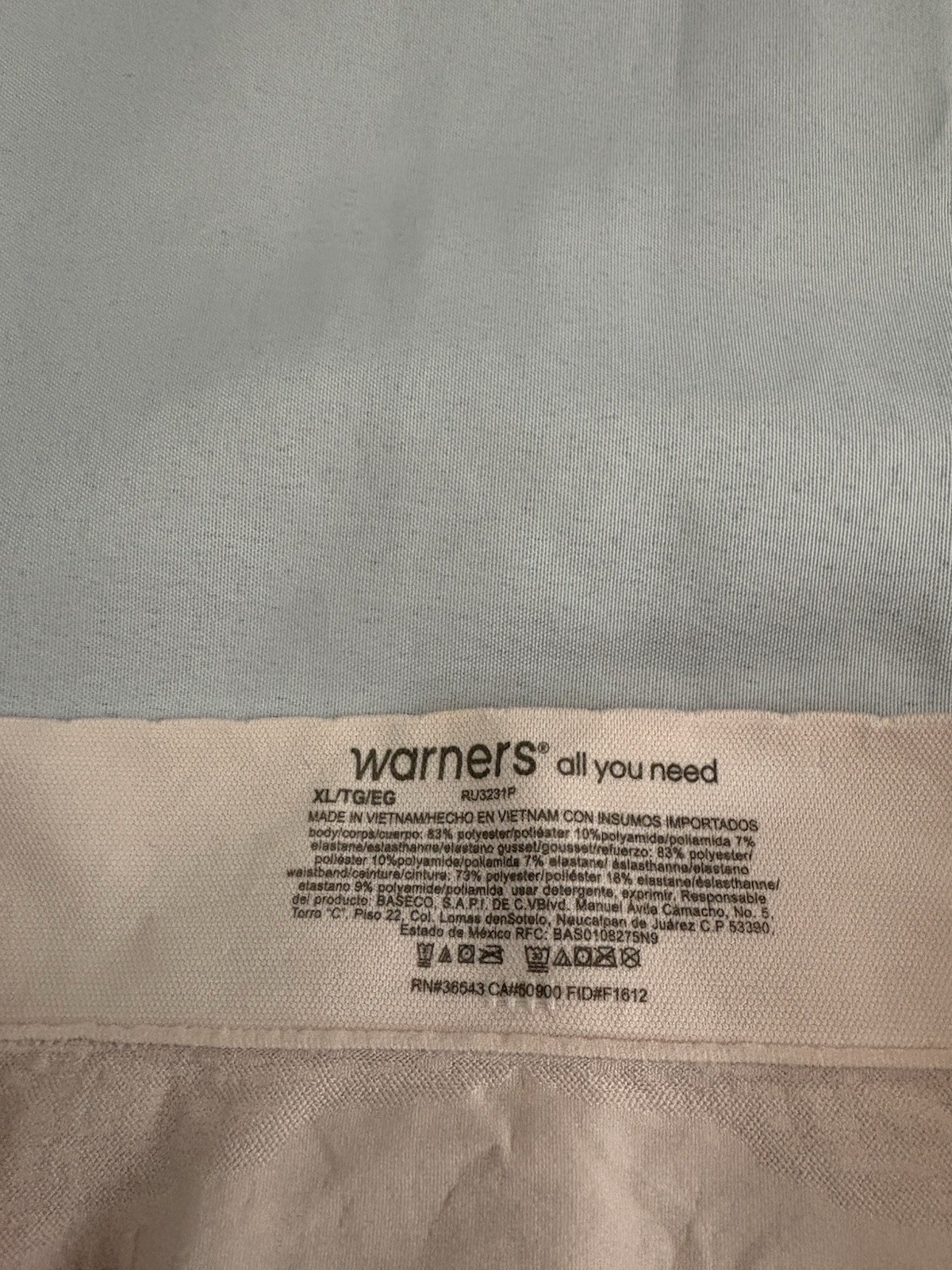 NEW Warners Panty No Pinch No Problems Hipster Panties 2 Pair Women Size XLarge