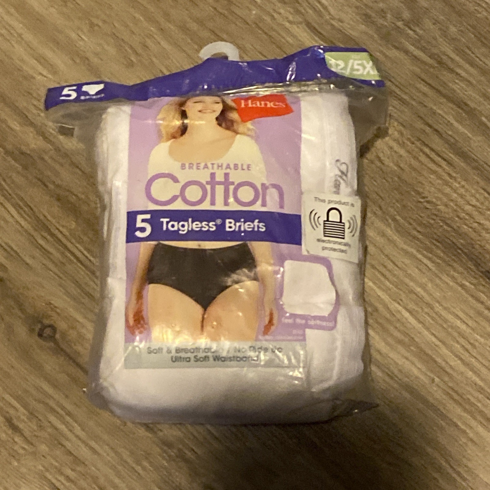 Hanes Cool Comfort Cotton Women’s Briefs Wicking 5 Pack 12/5XL