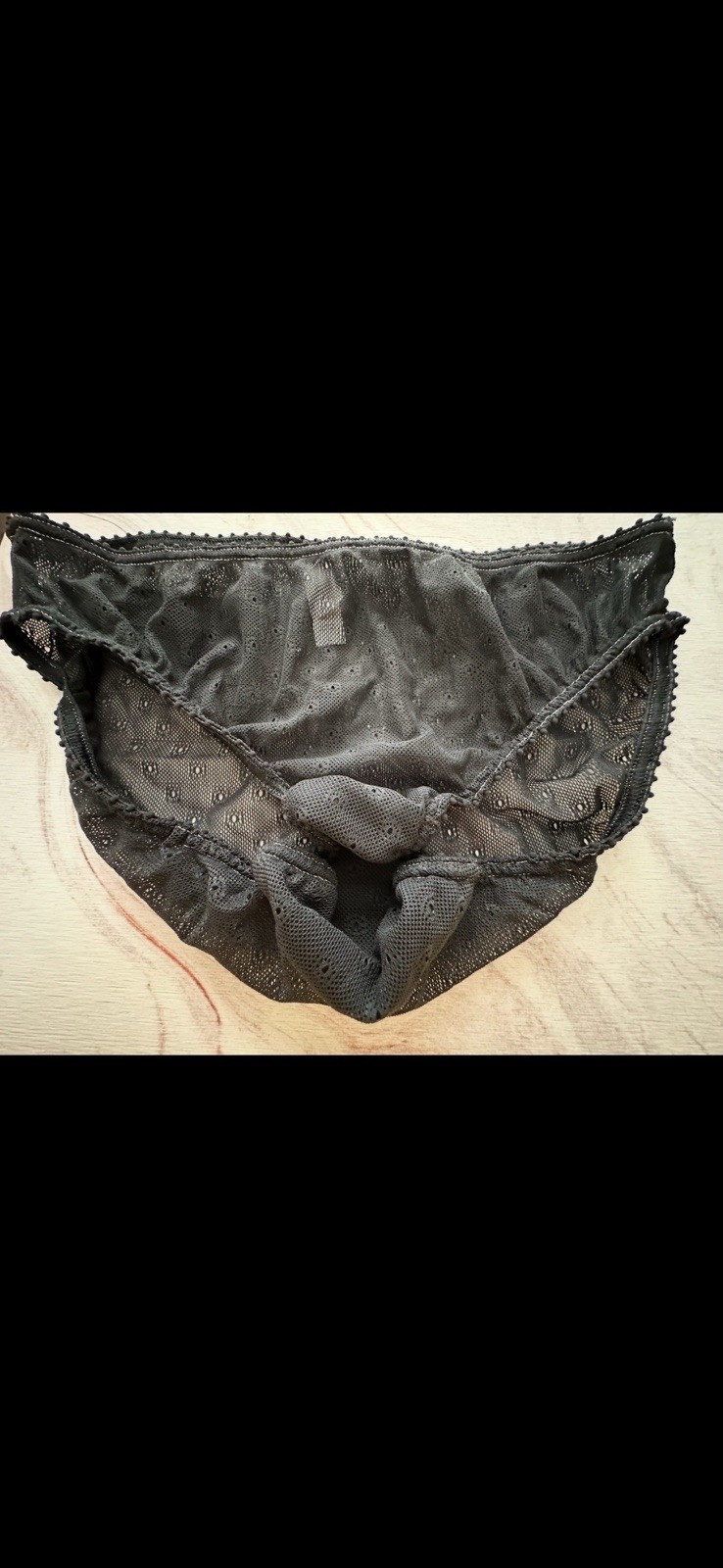 Vintage 2000s Victoria’s Secret Very Sexy Mesh POCKET Bikini Panty L