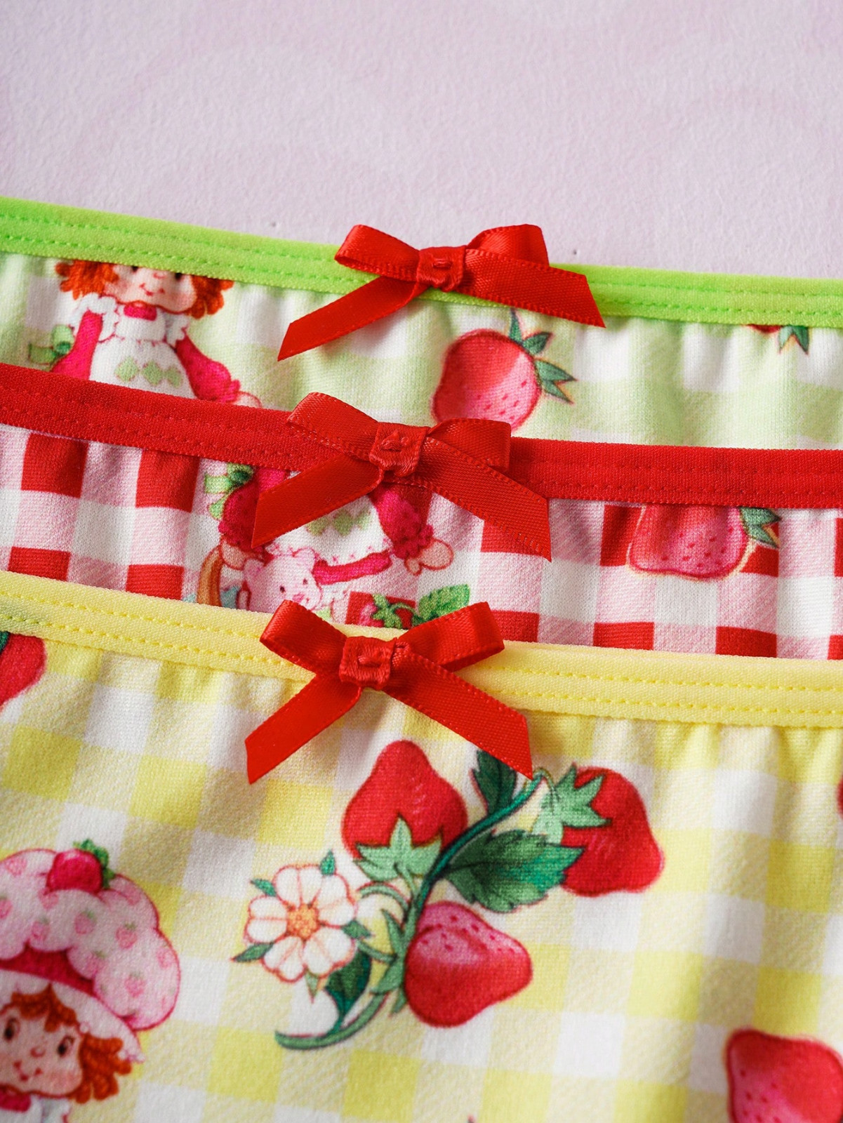 Women’s Strawberry Shortcake Cartoon Cute Licensed Brief Panties – Pack of 3