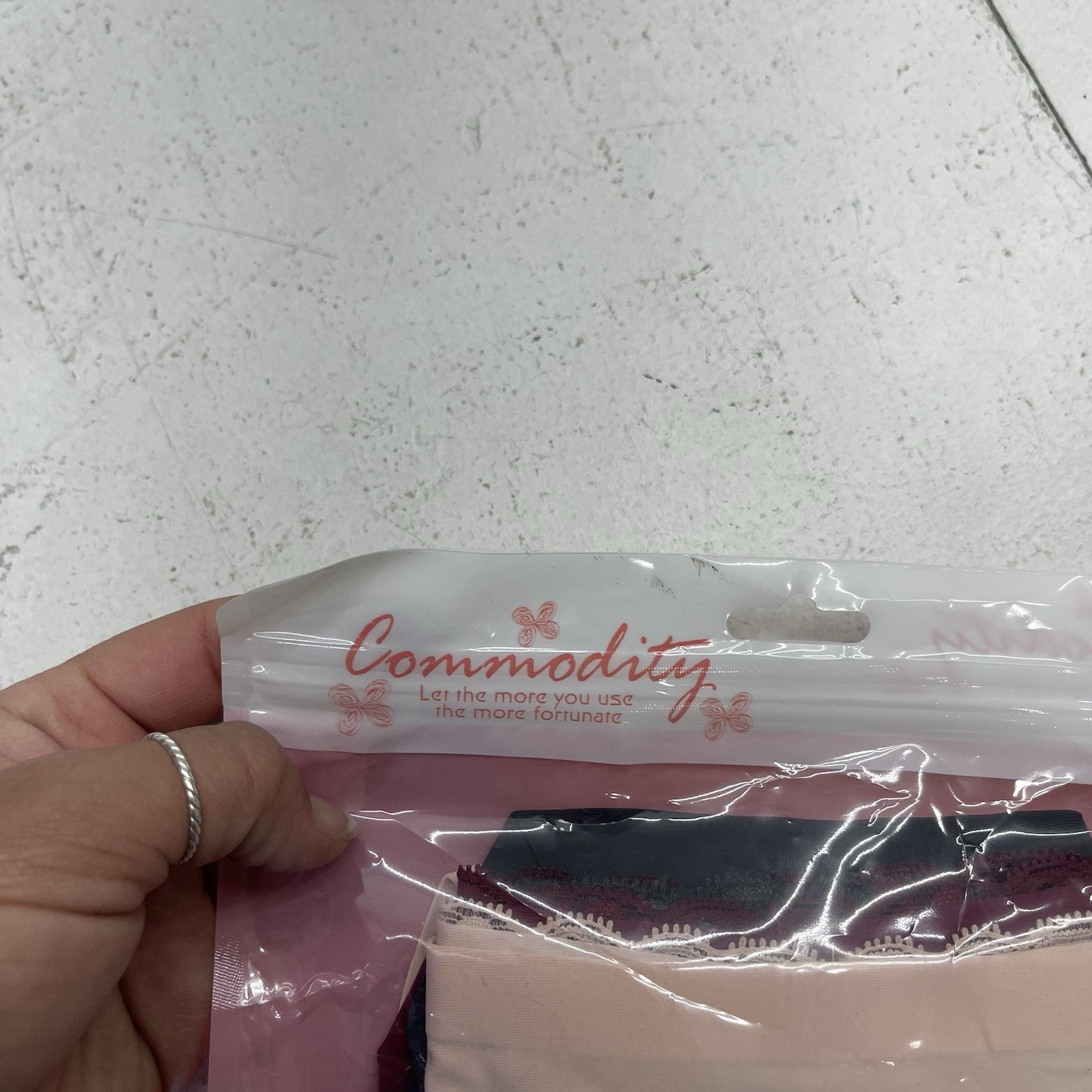 Commodity 6 Pack Lace Trim Multicolor Bikini Underwear Women’s Size Medium
