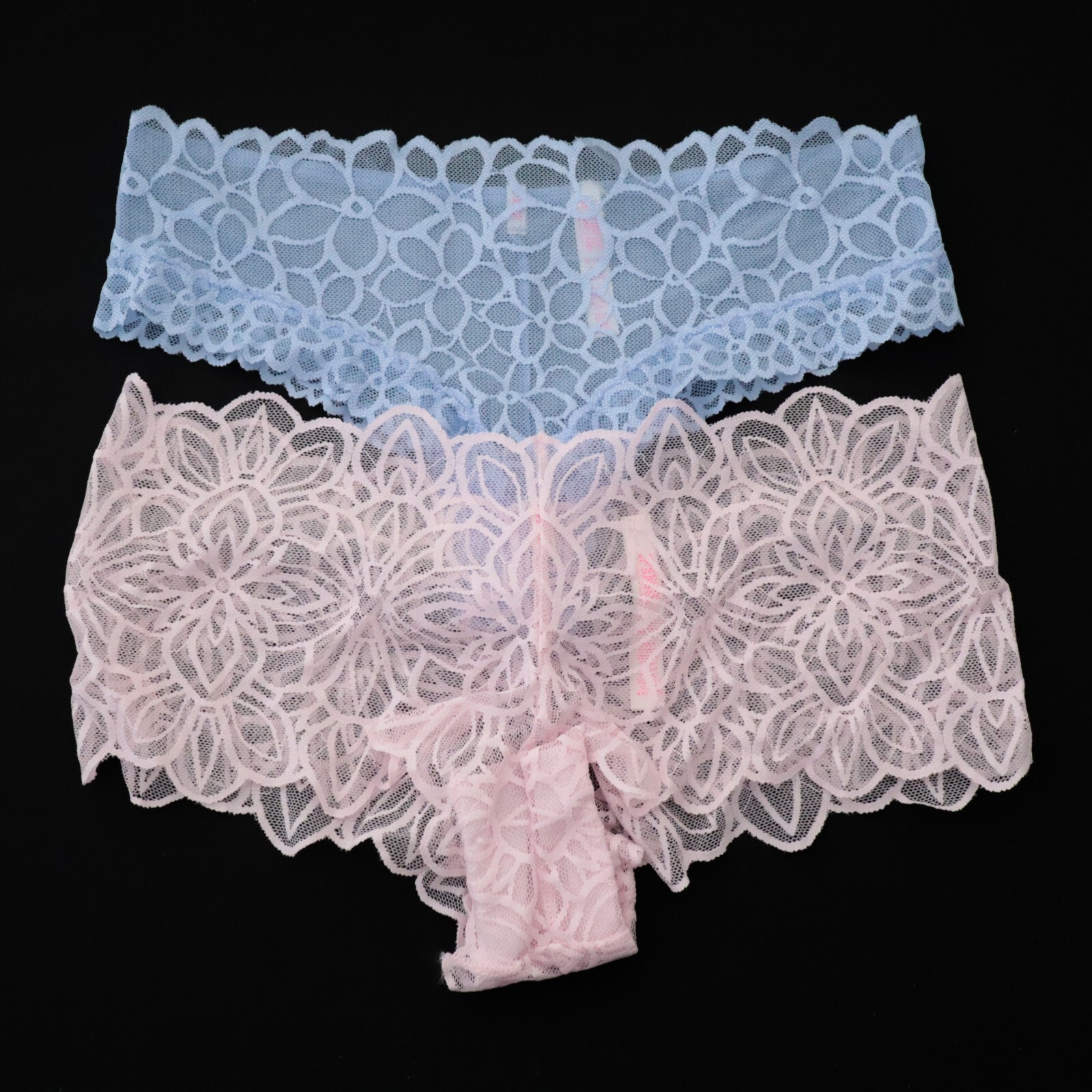 2 NEW Victoria’s Secret VTG PINK Lace Cheekster & Cheeky Short Panty Lot MEDIUM