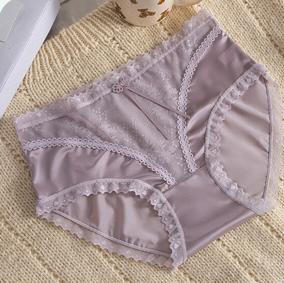 5 Pack Lot Sexy Womens Satin Panties Brief Lace Sheer Ladies Underwear Lingeries