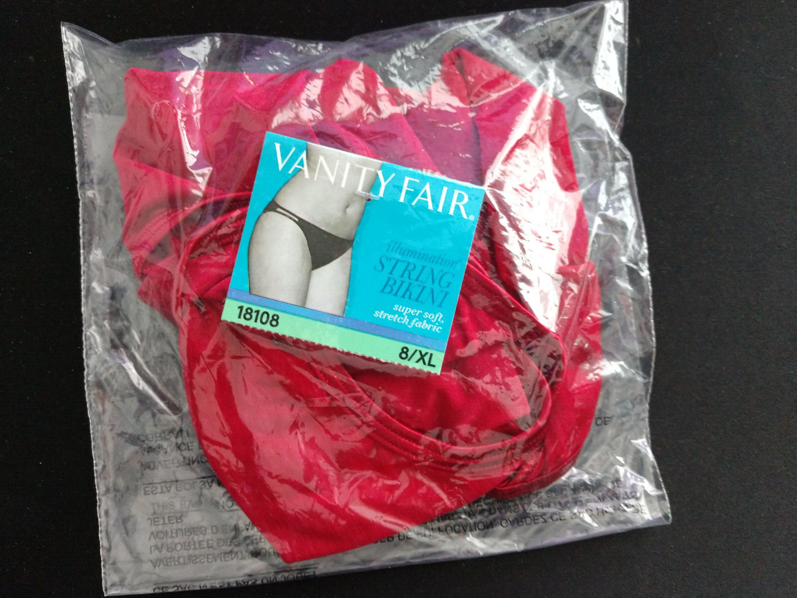 Vanity Fair Illumination String Bikini Brief 18810 Size 10/3XL Color Rose Beige