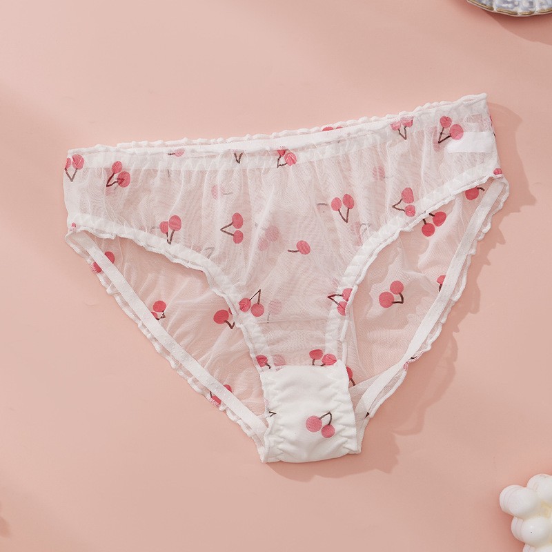 4 Pack Lot Sexy Womens See Through Sheer Panties Briefs Underwear Lingeries Mesh