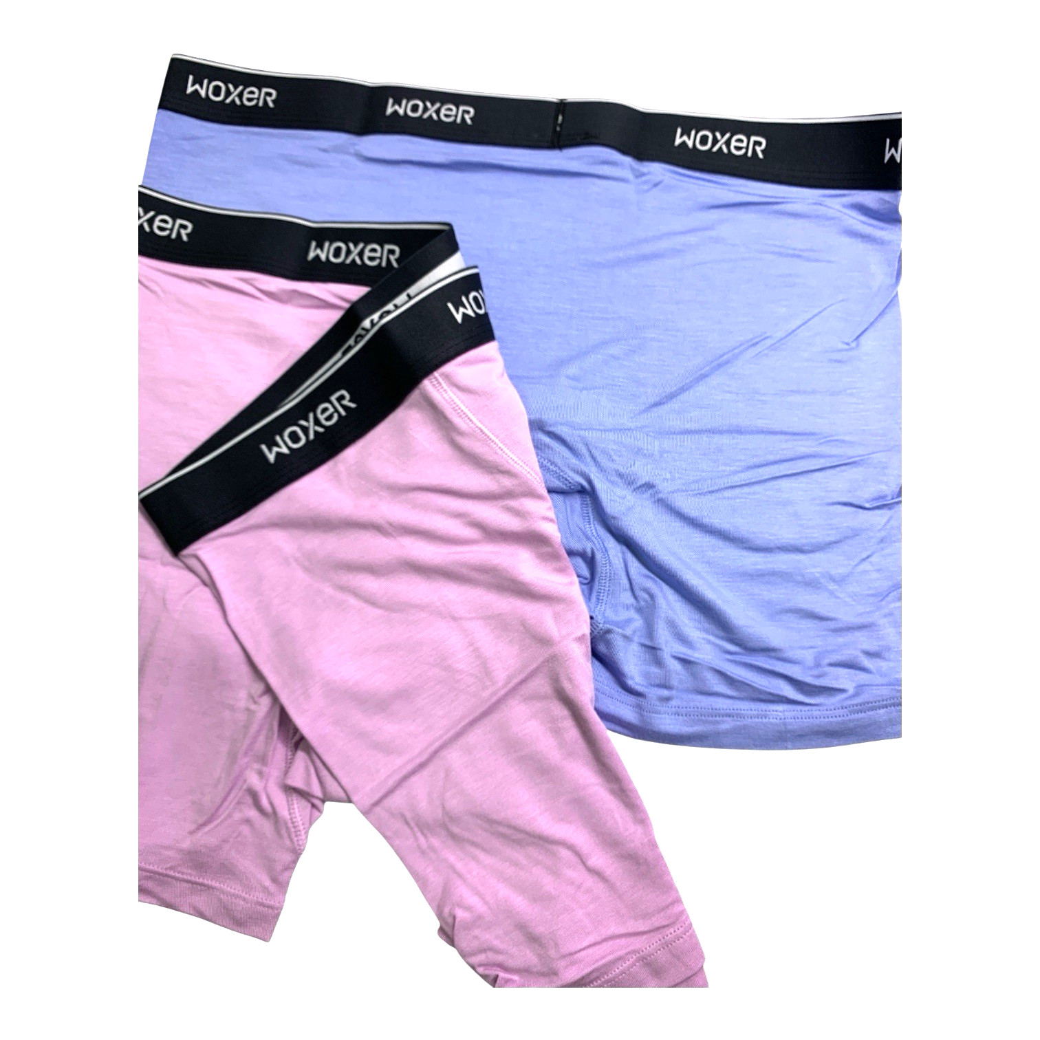 2 Pack Lot Womens Woxer Boxers-Cornflower Blue & Bubble Color