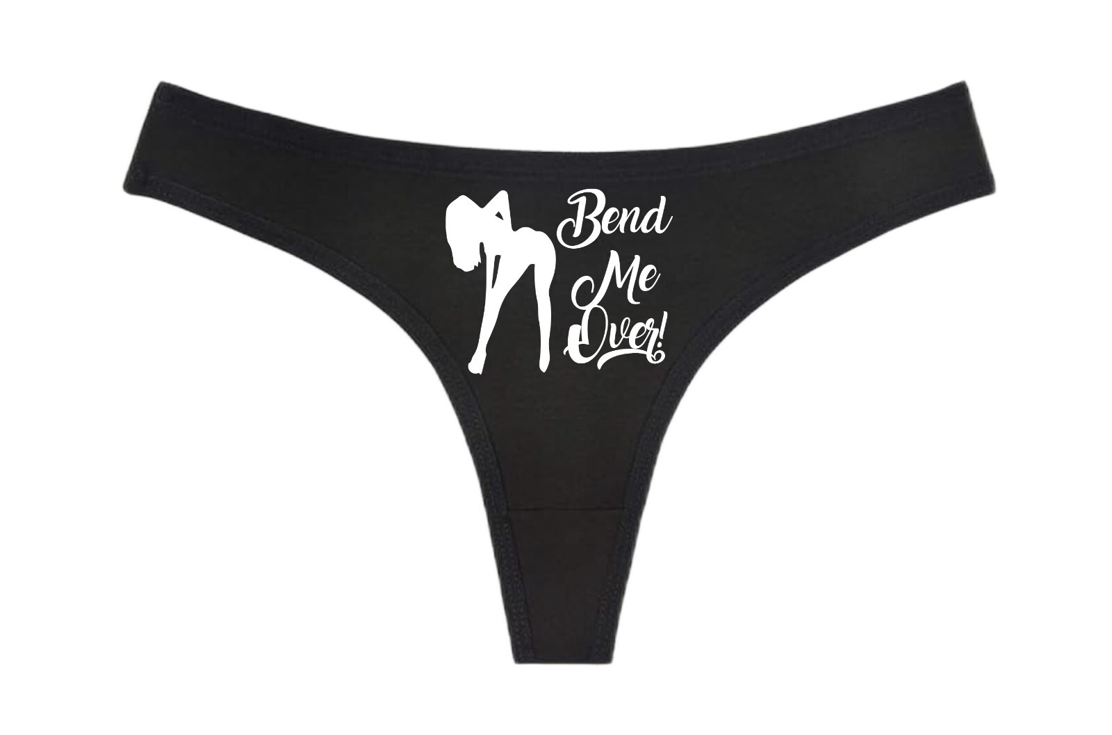 BEND ME OVER! – Black Thong – Choose Your Color – Swingers Hot Wife MFM Cuckold