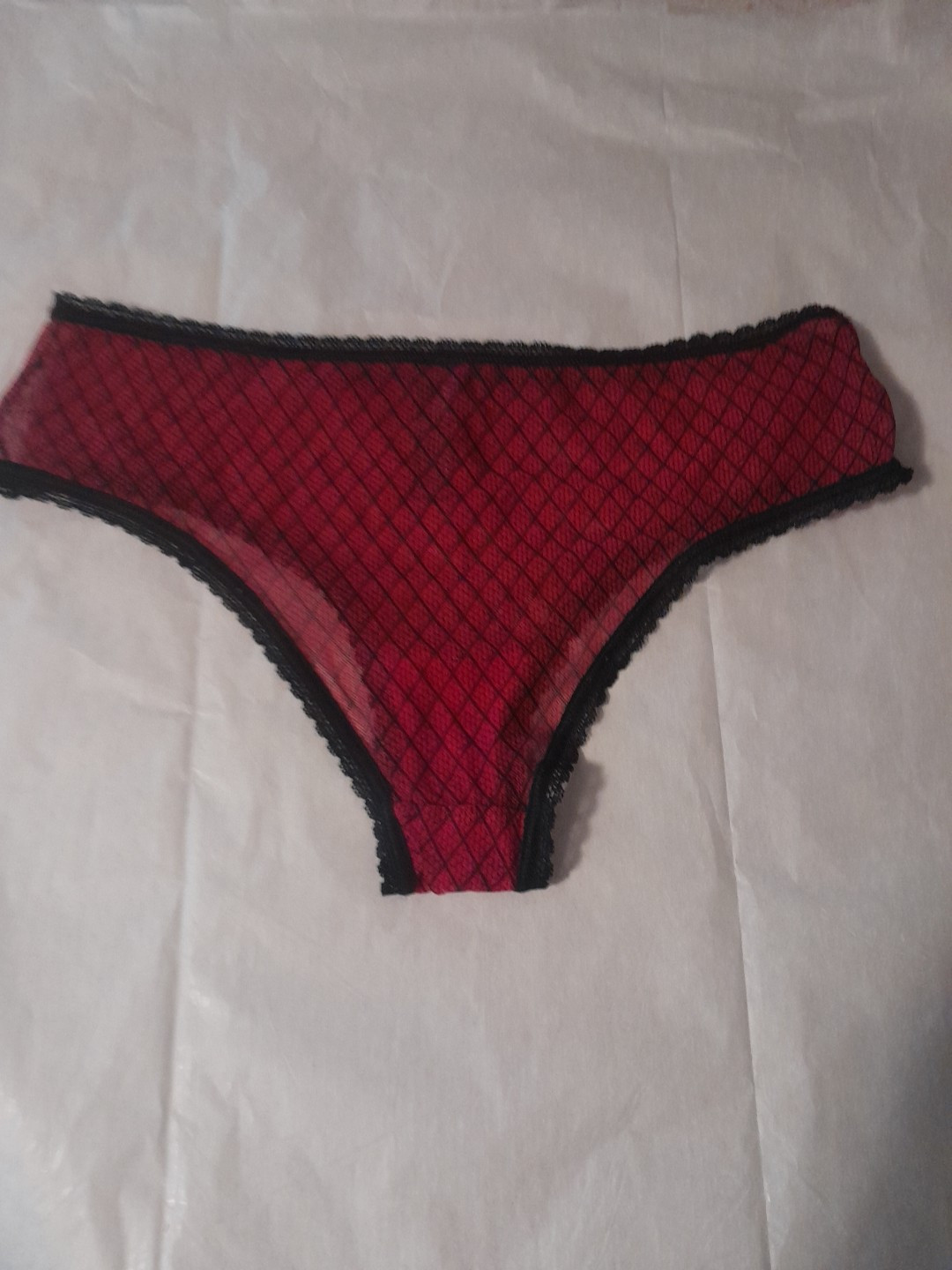 Smart & Sexy Pantie S/5 Red/black Sheer Bikini