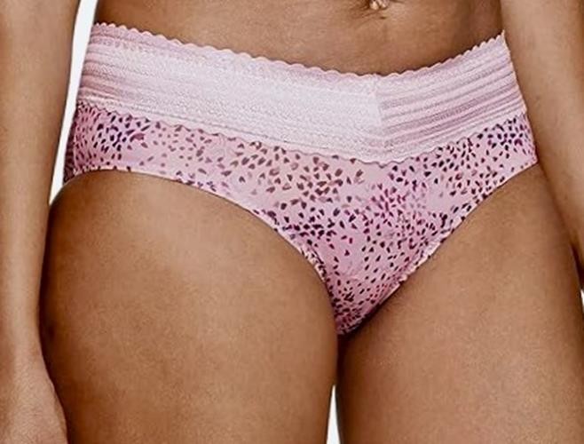 WARNERS No Pinching No Problems Lace Floral Leaves Hipster Panty Womens Sz M 6