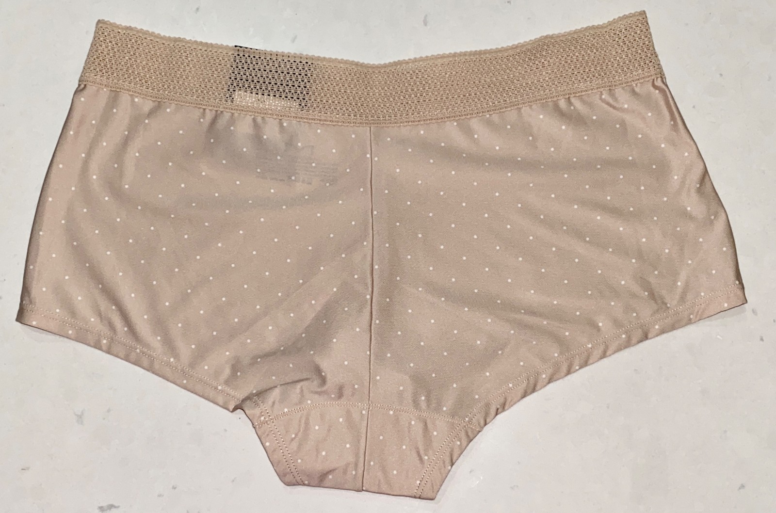 MAIDENFORM One Fab Fit Micro Dot Paris Nude Boyshort Panty Womens S M L XL 2XL